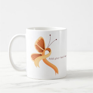 Caneca De Café Pessegueira Atenção Fita Borboleta Café