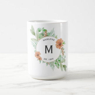 Caneca De Café Pessegueira "Floral" - Presente personalizado
