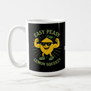 Caneca De Café Péssimo e fácil doação de limão-apertado - Engraça