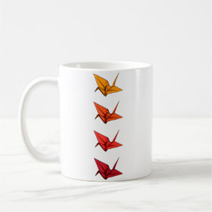 Caneca De Café Pessoa Artística de Pássaro de Origami
