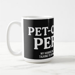 Caneca De Café Pessoa Centrada em Animais de Estimação