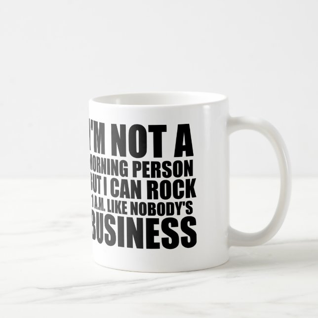 Caneca De Café pessoa da manhã (Direita)