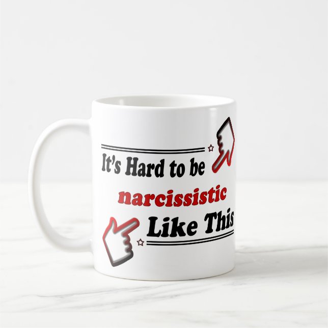 Caneca De Café Pessoa engraçada dos Narcissists (Esquerda)