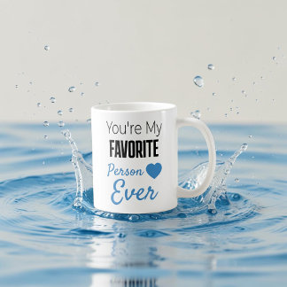 Caneca De Café Pessoa favorita personalizada para sempre