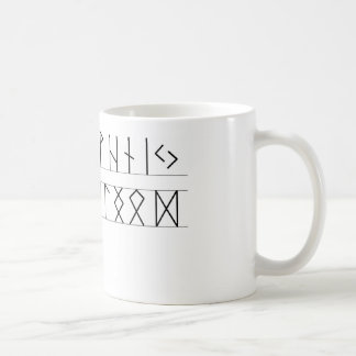 Caneca De Café Pessoa idosa Futhark dos Runes