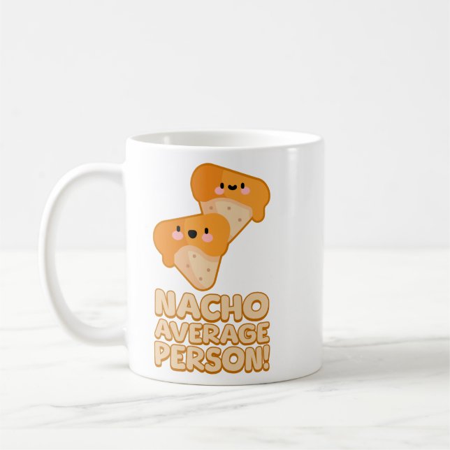 Caneca De Café Pessoa Média Nacho! Cute Nacho Pun (Esquerda)