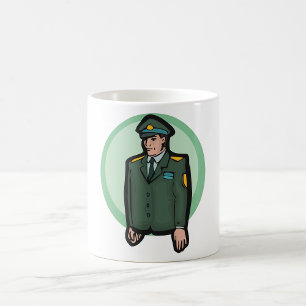 Caneca De Café Pessoa Militar