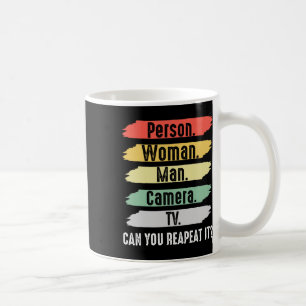 Caneca De Café Pessoa. Mulher. Homem. Câmera. Tv Vintage Engraçad