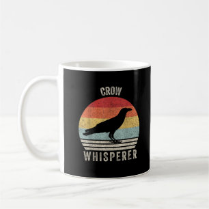 Caneca De Café Pessoa que Acalma Corvos Antigos Amante de Pássaro