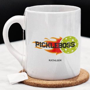 Caneca De Café Pessoal do Gráfico de Chefe de Seletor Vivid