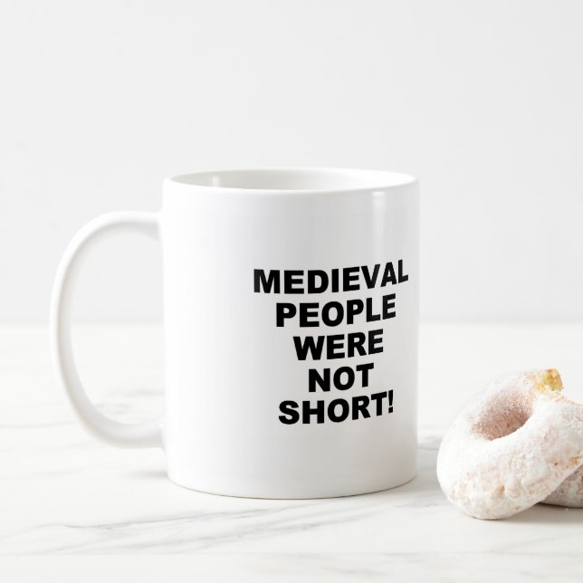 Caneca De Café Pessoas Curta Medieval (Com Donut)