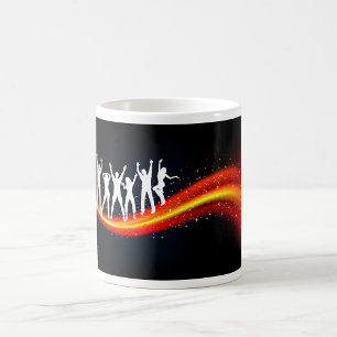 Caneca De Café Pessoas Dançando Silhouettes Mug