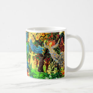 Caneca De Café pessoas de fadas na floresta