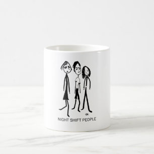 Caneca De Café Pessoas de turno noturno - Coffee Mug de Designer