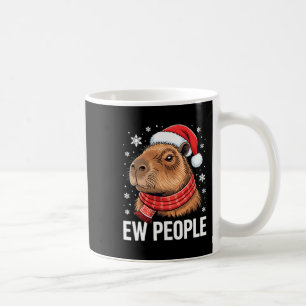 Caneca De Café Pessoas nojentas Capivara Natal Engraçado Introver