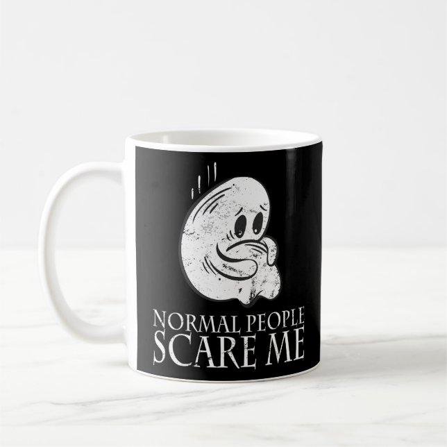 Caneca De Café Pessoas Normais Assustam-me Geek antissocial (Esquerda)