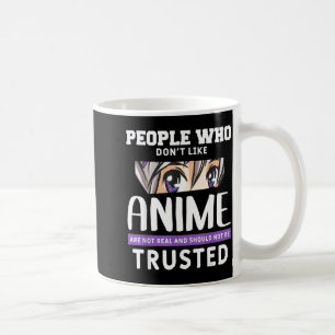 Caneca De Café Pessoas que não gostam de Anime Engraçado Manga Ja