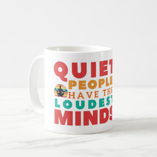 CANECA DE CAFÉ PESSOAS SILENCIOSAS TÊM A MENTE MAIS ALTA - YOGA I