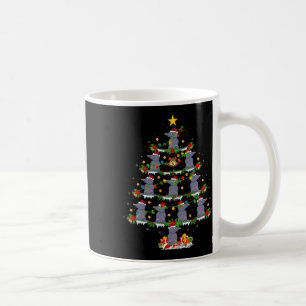 Caneca De Café Pet Animal Xmas Lights Papais noeis Mole Christmas