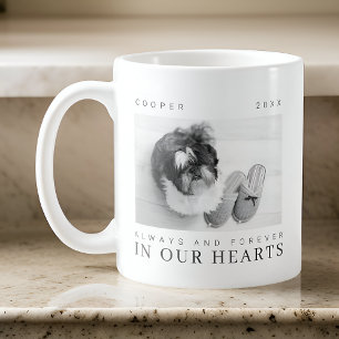 Caneca De Café Pet Memorial Cote Foto Simples Moderna Chic