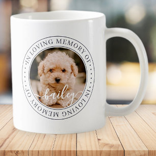 Caneca De Café Pet Memorial In Loving Memory Elegant Chic Photo