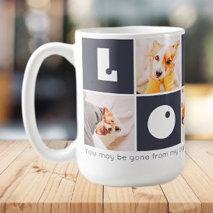 Caneca De Café Pet Memorial Modern Lembrança Fotos Keepsasak