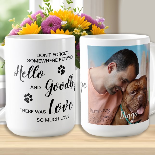 Caneca De Café Pet Memorial Personalizado Foto Coffee Mug (Criador carregado)