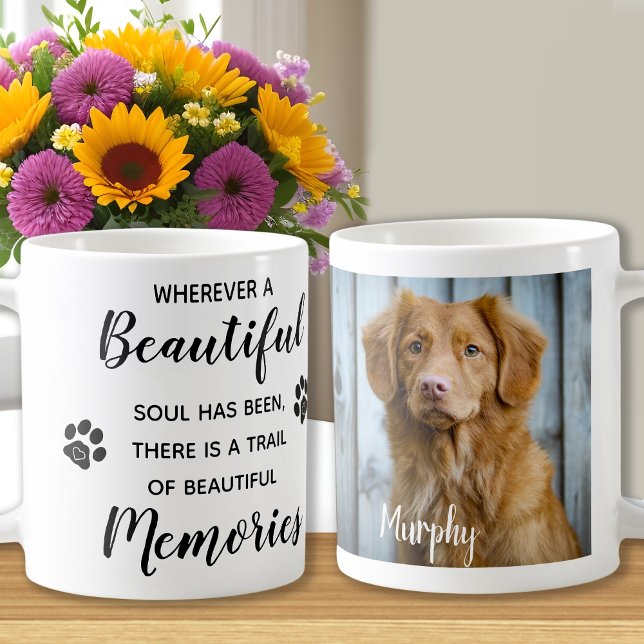Caneca De Café Pet Memorial Pet Loss Simpatia Keepsasaame Foto (Criador carregado)