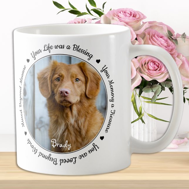 Caneca De Café Pet Perde Simpatia Mantenha o Cão Pet Memorial (Criador carregado)