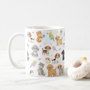 Caneca De Café Pet Pet Pattern Mug