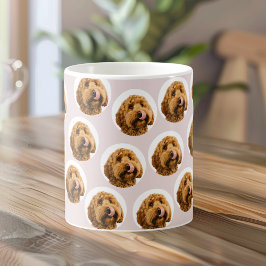 Caneca De Café Pet Photo Mug Personalizado | Rosa Personalizado