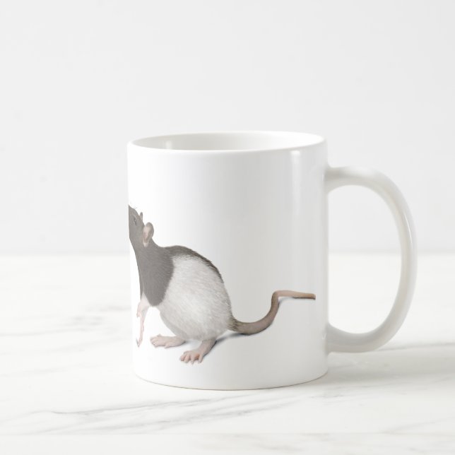 Caneca De Café Pet Rat Painting (Direita)