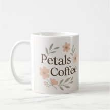 Petais e Café Floral Mug