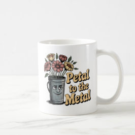 Caneca De Café Pétala ao Metal | Humor Caótico de Amor com Trocad