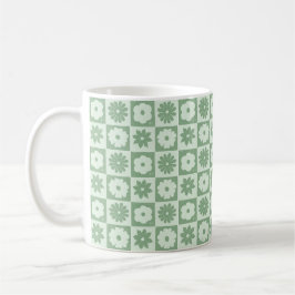 Caneca De Café Pétalas em Silêncio 03. Padrão Floral.