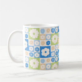 Caneca De Café Pétalas em Silêncio 06. Padrão floral.