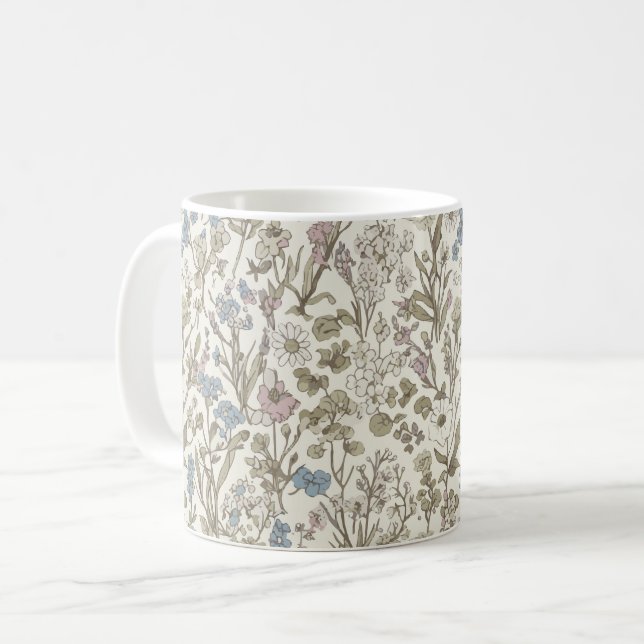 Caneca De Café Pétalas Indomáveis (Frente Esquerda)