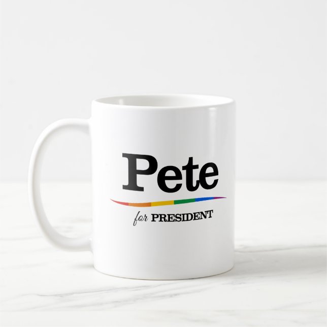 Caneca De Café Pete para Presidente (Esquerda)