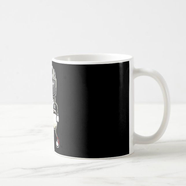 Caneca De Café Peteca de Badminton Dançando  (Direita)