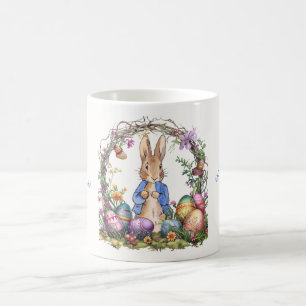 Caneca De Café Peter o Coelho da Páscoa Ovos da Páscoa