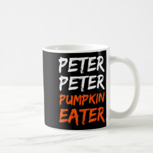 Caneca De Café Peter Pumpkin Costume Comer Halloween