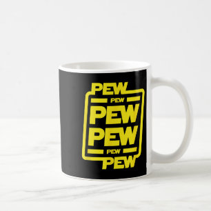 Caneca De Café Pew Pew Pew _ Ficção científica divertida