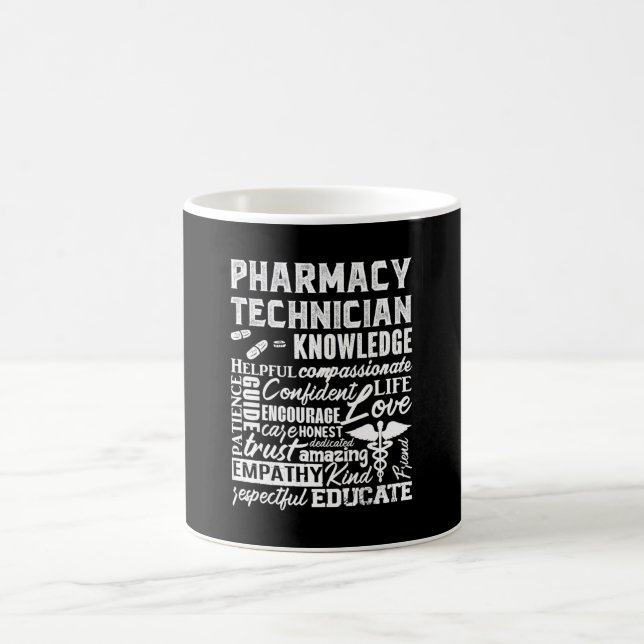 Caneca De Café Pharmacy Technician Quote Medicine Pharmacist (Centro)