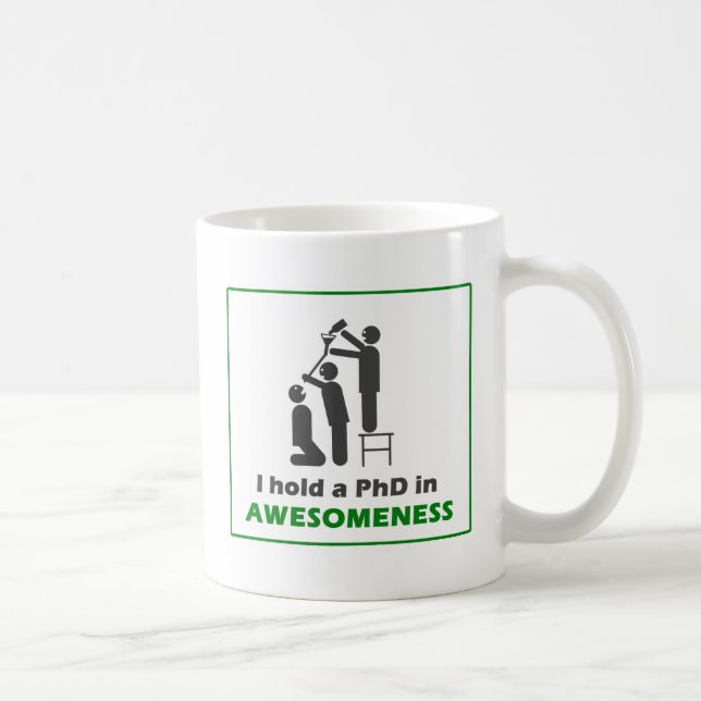 Caneca De Café PhD em Awesomeness (Direita)