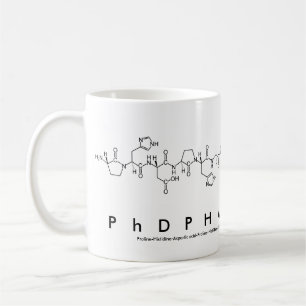 Caneca De Café PhDPharma com péptidos