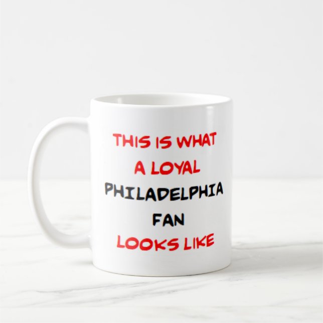 Caneca De Café philadelphia fan, loyal (Esquerda)