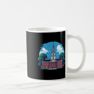 Caneca De Café Philadelphia Independence Hall Souvenir Long Sleev