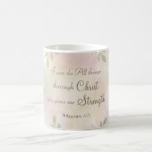 Caneca De Café Philippians 4:13 Eu Posso Fazer Todas As Coisas Pa
