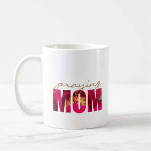 Caneca De Café Philippians 4:13 Rezando Mãe Frita Rosa Personaliz