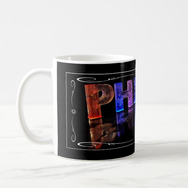 Caneca De Café Phillip - o Phillip conhecido em 3D ilumina-se (Esquerda)